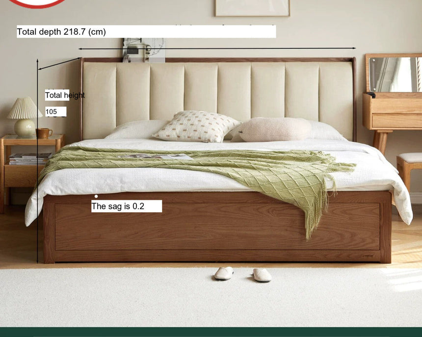 GENJI Takamatsu Elegant Solid Wood Storage Bed from GENJI