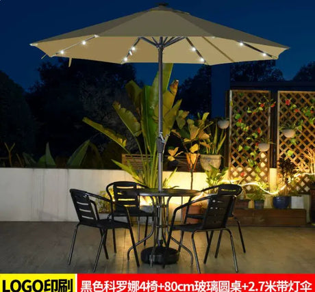 MOJIA Florian Porcelain Pillar Garden Umbrella for Outdoor Lounging from MOJIA