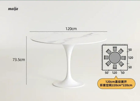 PUMPKIN BOX Round Tulip Dining Table from PUMPKIN BOX