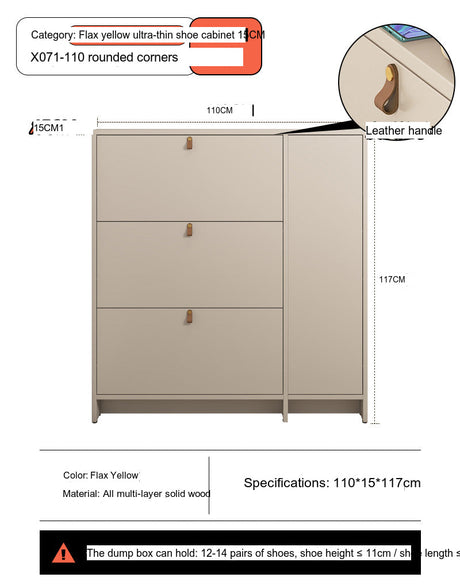 Leia Ultra Thin Shoe Cabinet from MODENG