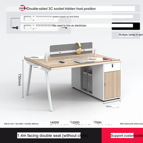 MUTINI Cortland Simple Modern Office Screen Desk Set from MUTINI