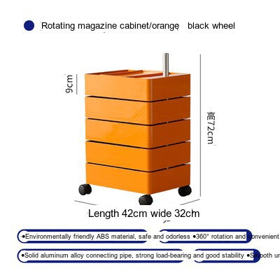 NIYE Isolde Sleek Acrylic Rotating Nightstand from NIYE