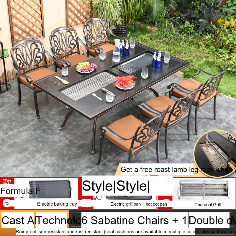 MOJIA Theron Multi-Functional Electric BBQ Table for Stylish Outdoors from MOJIA