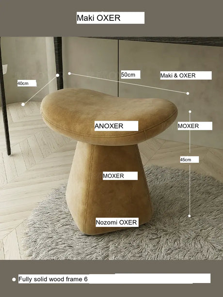MOXER Isola Chic Leather Dressing Stool from MOXER