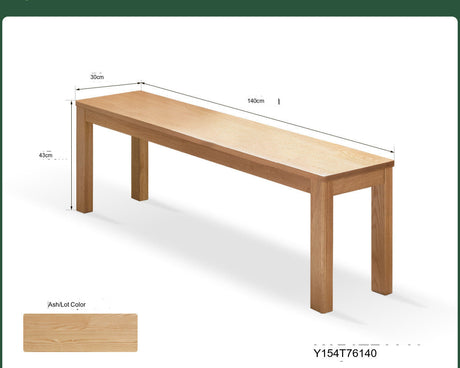 GENJI Hiroshi Minimalist Solid Wood Bench from GENJI