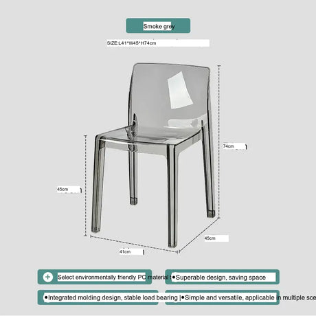 ABOUT WHITE Callidora Elegant Luxury Transparent Bar Chair from ABOUT WHITE
