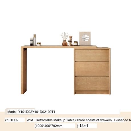 GENJI Akira Natural Wood Minimalist Dressing Table from GENJI
