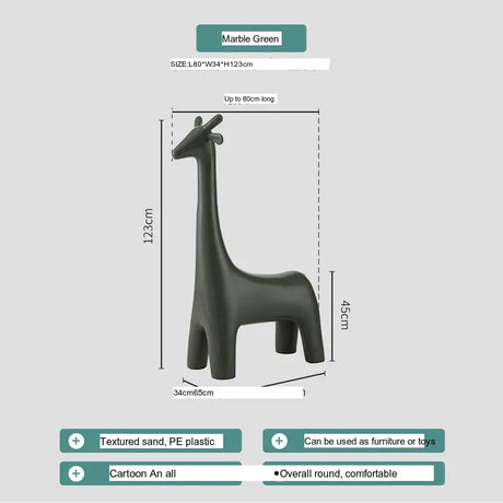 ABOUT WHITE Juniper Whimsical Giraffe Stool Decorative Home Ornament from ABOUT WHITE