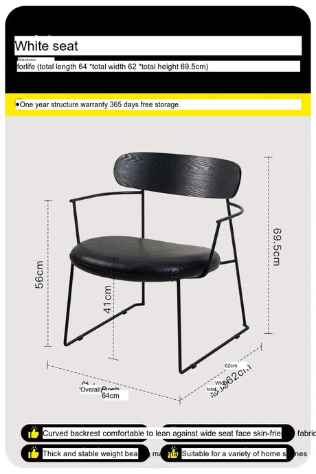 ABOUT WHITE Elowen Cozy Modern Dining Chair from ABOUT WHITE