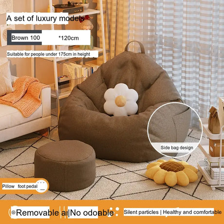 LEDONG Kintaro Plush Versatile Bean Bag Chair from LEDONG