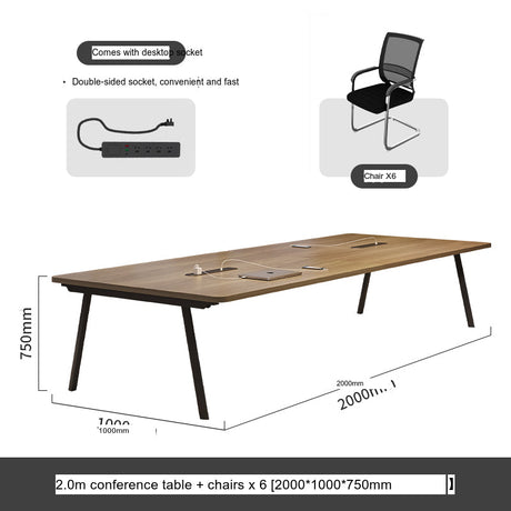 MUTINI Santiago Sleek Modern Conference Table Set from MUTINI