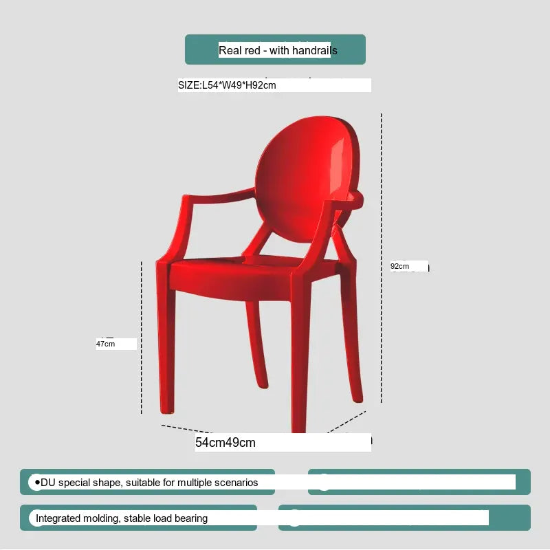 ABOUT WHITE Ambrosia Chic Translucent Dining Chair from ABOUT WHITE