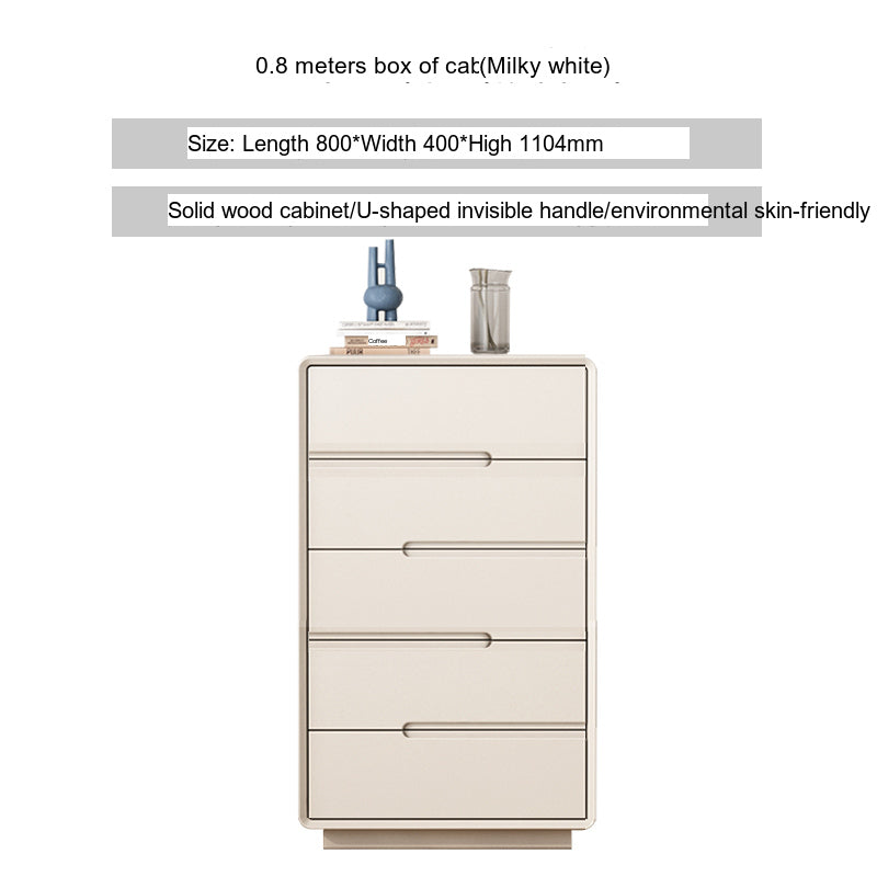 LINYUE Alaric Italian Solid Wood Eight-Drawer Storage Cabinet from LINYUE