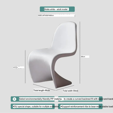 ABOUT WHITE Jintae Minimalist Transparent Dining Chair from ABOUT WHITE