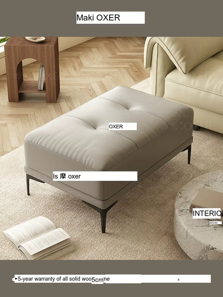MOXER Elowen Luxe Solid Wood Latex Footstool from MOXER