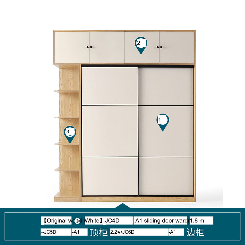 LINSYKIDS Japanese Style Sliding Door Wardrobe from LINSY KIDS