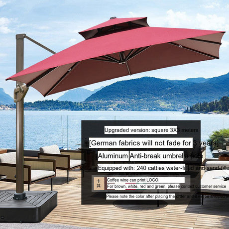 MOJIA Valeria European-Style Roman Garden Umbrella for Shade & Elegance from MOJIA
