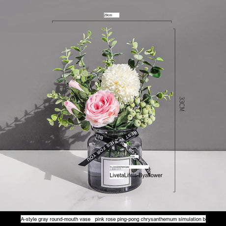 LIVETAI Athos Elegant Transparent Flowerpot Small Vase from LIVETAI