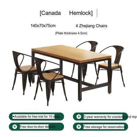 WEIMEI Langley Rustic Compact Square Dining Set from WEIMEI