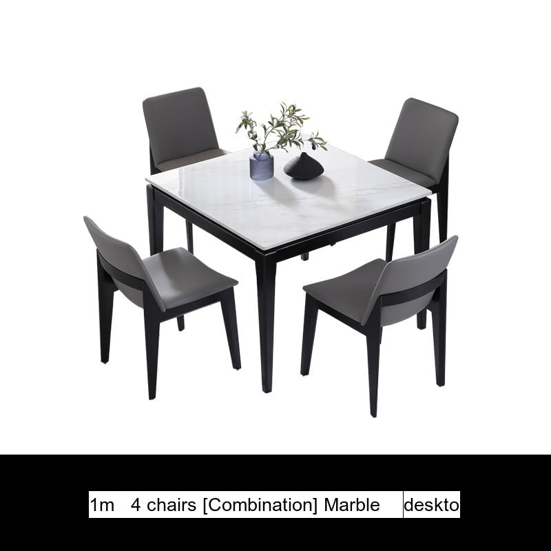 OROMA Isolde Elegant Square Marble Dining Table from OROMA