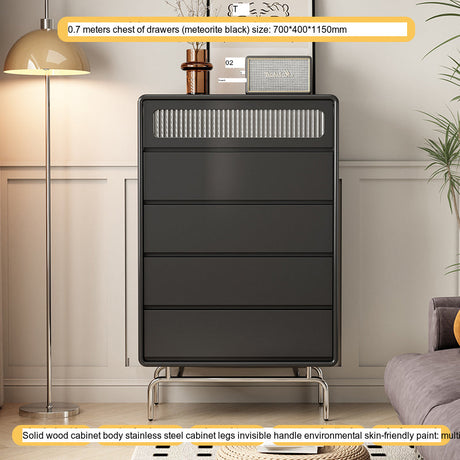 LINYUE Atlas Bauhaus Solid Wood Multi-Drawer Side Cabinet from LINYUE