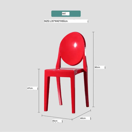 ABOUT WHITE Santiago Sleek Modern Transparent Dining Chair from ABOUT WHITE