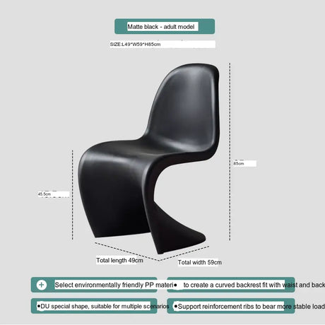 ABOUT WHITE Jintae Minimalist Transparent Dining Chair from ABOUT WHITE
