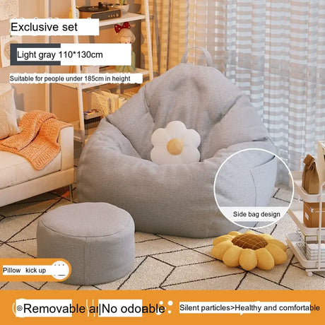 LEDONG Kintaro Plush Versatile Bean Bag Chair from LEDONG