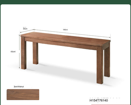 GENJI Hiroshi Minimalist Solid Wood Bench from GENJI