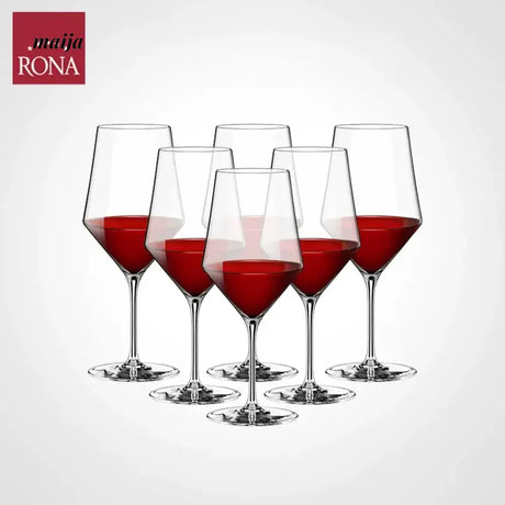 RONA Burgundy Red Wine Glass Crystal Collection from HOBBYTREE