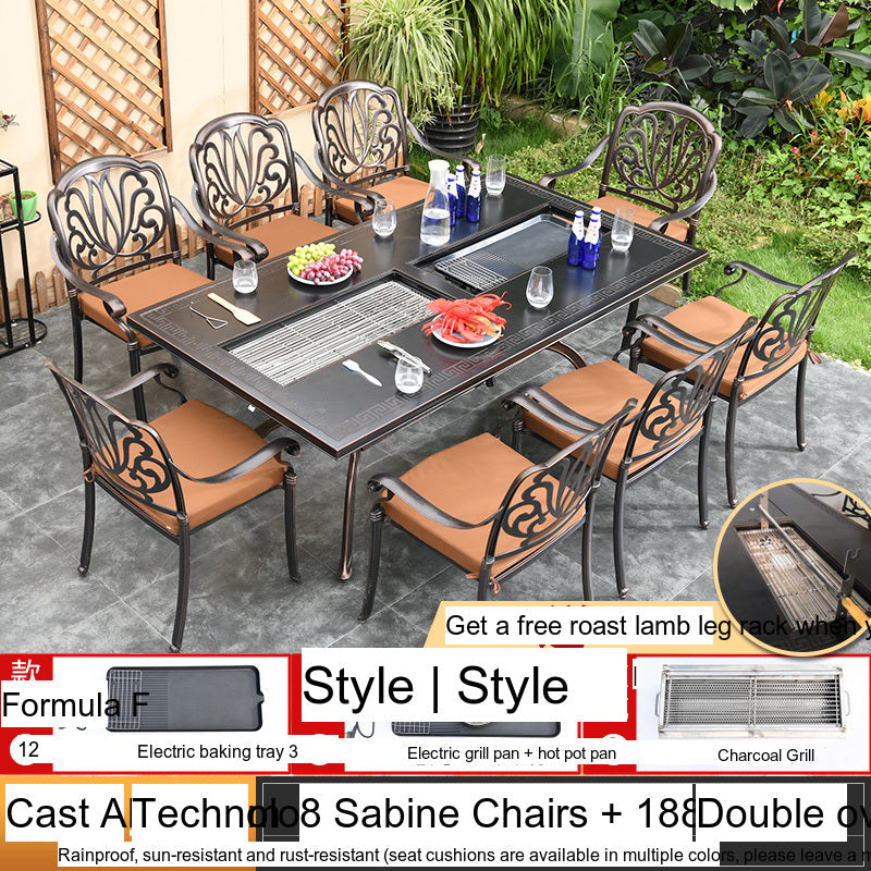 MOJIA Theron Multi-Functional Electric BBQ Table for Stylish Outdoors from MOJIA