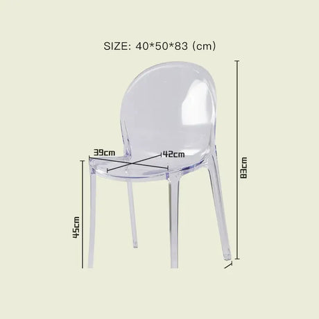 LAZYSPACE Leo Acrylic Coffee Chair from LAZYSPACE