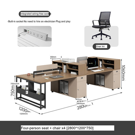 MUTINI Santiago Ergonomic Modern Desk Chair Set from MUTINI