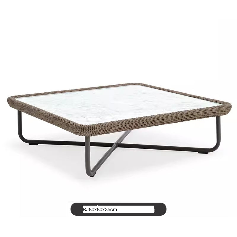 DIME GARDEN Takumi Elegant Round Rattan Coffee Table from DIME GARDEN