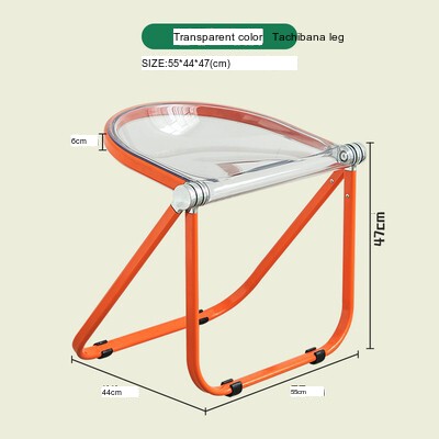 NIYE Serafina Vibrant Transparent Folding Chair from NIYE