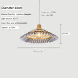 BOJI Yuzuki Elegant Woven Ceiling Lamp - Chinese Style Living Room Light. from BOJI