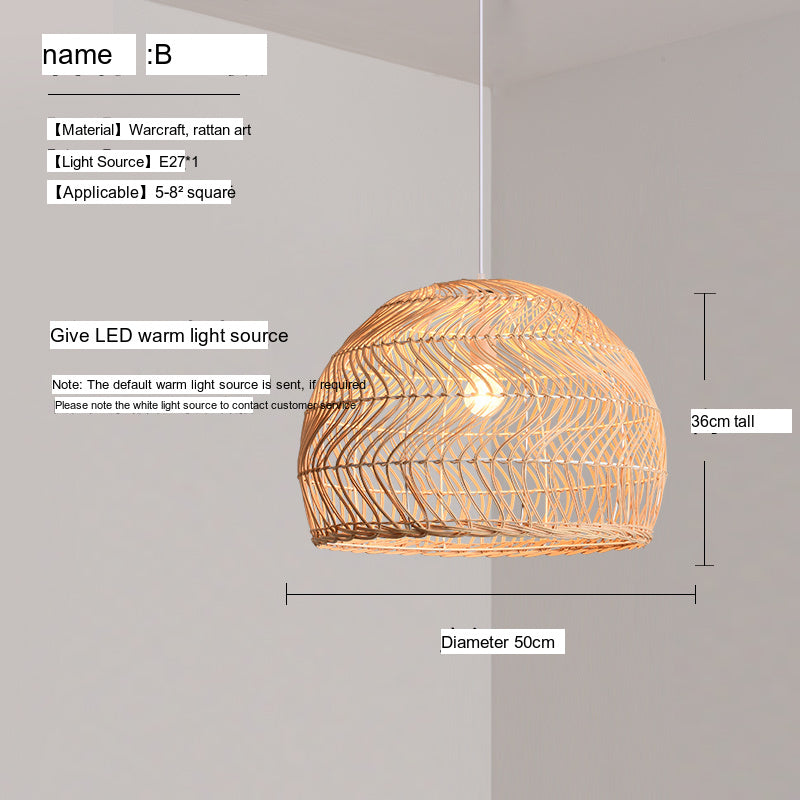 BOJI Takumi Elegant Bamboo Ceiling Lamp from BOJI