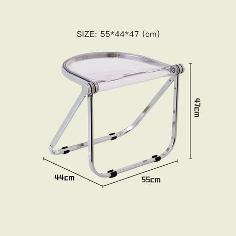 LAZYSPACE Noah Transparent Folding Chair from LAZYSPACE