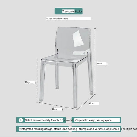 ABOUT WHITE Callidora Elegant Luxury Transparent Bar Chair from ABOUT WHITE