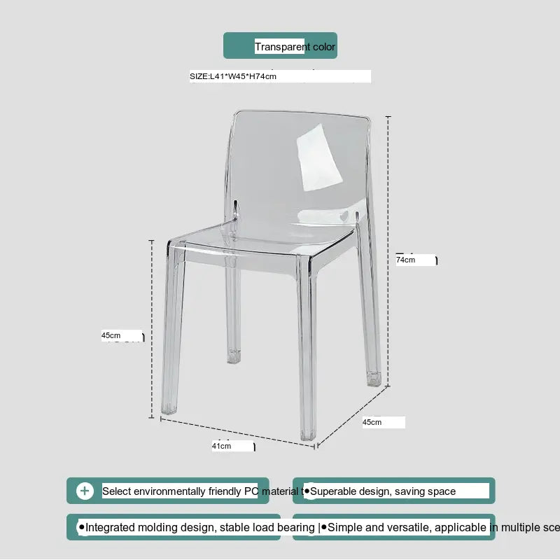 ABOUT WHITE Callidora Elegant Luxury Transparent Bar Chair from ABOUT WHITE