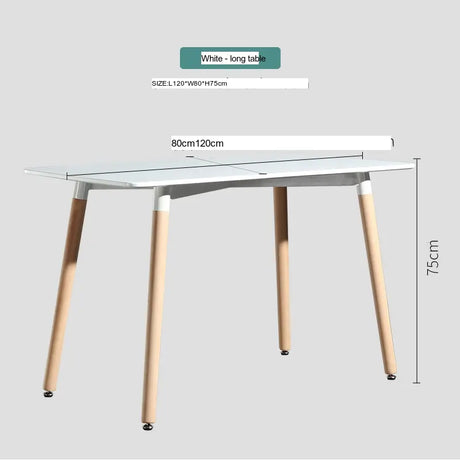 ABOUT WHITE Jisoo Elegant Solid Wood Reception Table from ABOUT WHITE