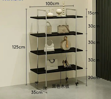 SM Liam Black Shoes and Clothing Stand from SM