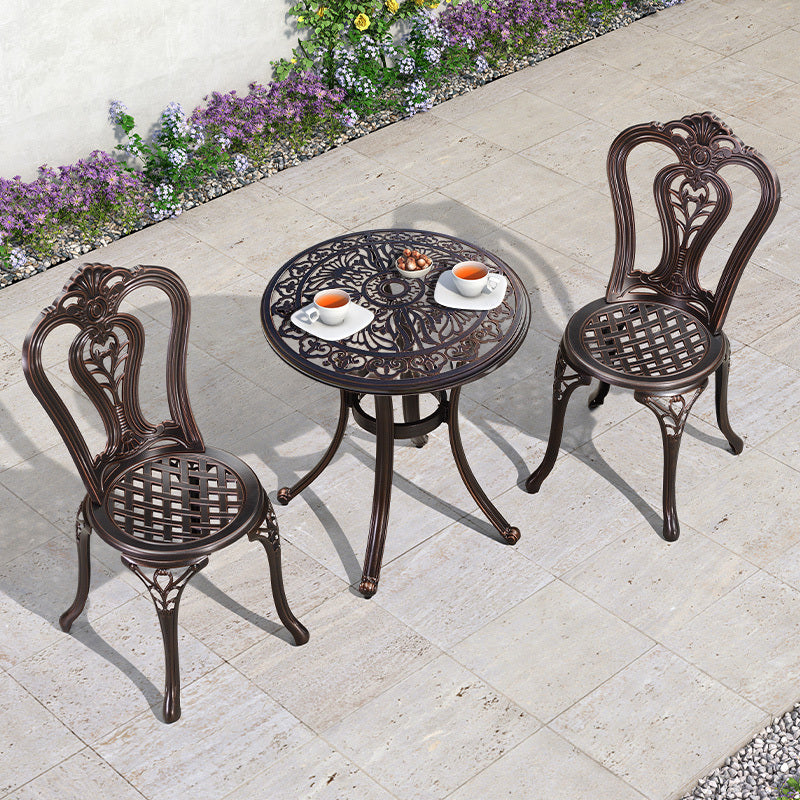 ZIYE Fujiko Elegant Wrought Iron 3-Piece Coffee Table Set from ZIYE