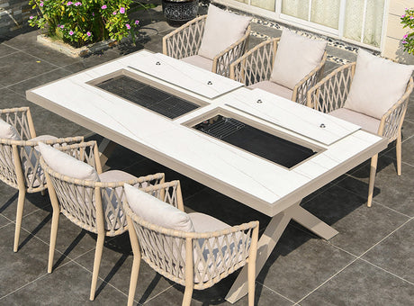 MOJIA Callista Aluminum Outdoor Lounge Chair for Modern Villas from MOJIA