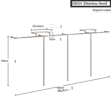 SM Hazel Wall-Mounted Side Hanging Display Shelf from SM