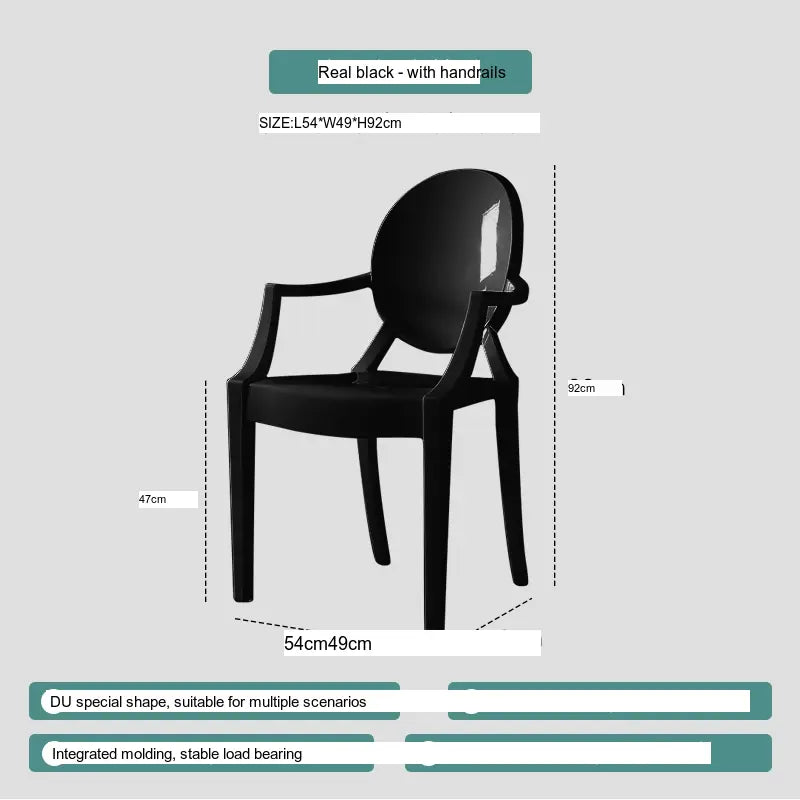 ABOUT WHITE Ambrosia Chic Translucent Dining Chair from ABOUT WHITE