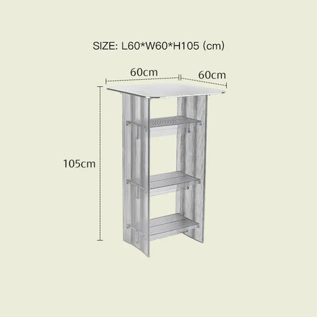 LAZYSPACE Chloe Acrylic Storage Desk from LAZYSPACE