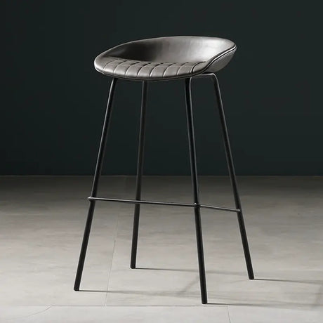 ABOUT WHITE Isadora Minimalist Iron High Bar Stool from ABOUT WHITE