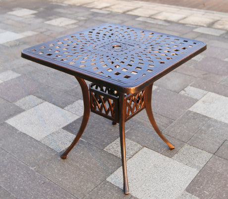 MOJIA Osiris Wrought Iron Outdoor Coffee Table for Timeless Charm from MOJIA