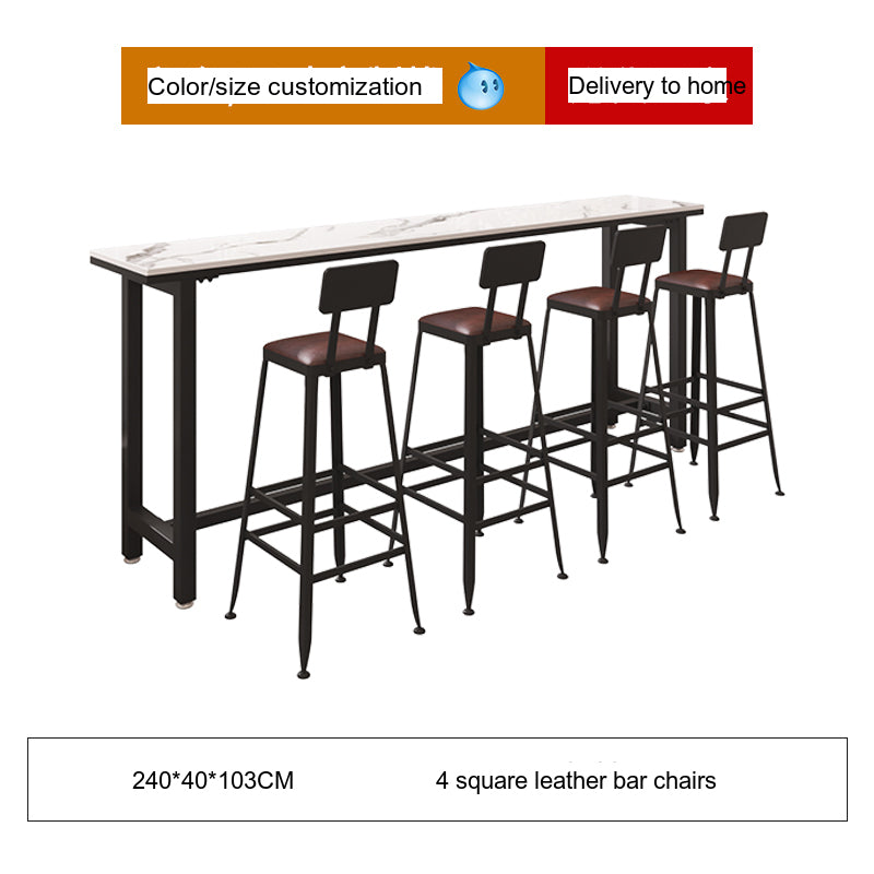 WEIMEI Juniper Modern Minimalist Rockboard Bar Table from WEIMEI